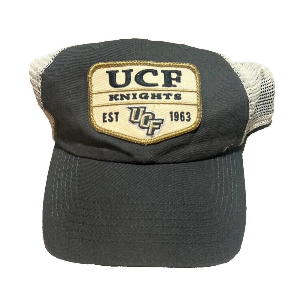 UCF Golden Knights Hat Mens Snapback Cap Gray White‎ College University 47 Brand